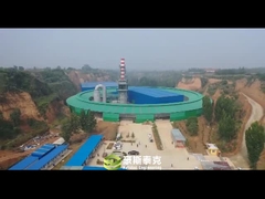 เครื่องย้าย Rotary kiln เครื่องผลิตอิฐสําหรับแห้งและเผาอิฐ