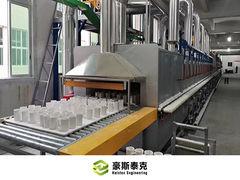 มองใกล้ยิ่งขึ้น: เครื่องทำอิฐดินเหนียวกลวง เครื่องปั้นบล็อกกลวงพร้อมเตาเผาแบบลูกกลิ้ง